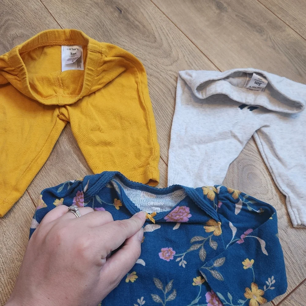 Carter's 3m Floral Bodysuit and Pants Set